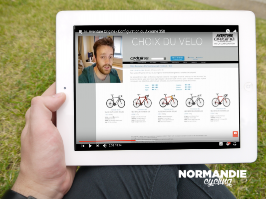 Normandie Cycling - Aventure Origine - Configuration du Axxome 350