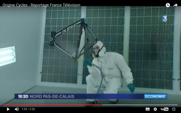 Reportage FranceTV à propos d'Origine-cycles.com
