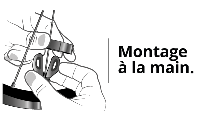 Un montage manuel dans notre usine avec une rigueur industrielle.