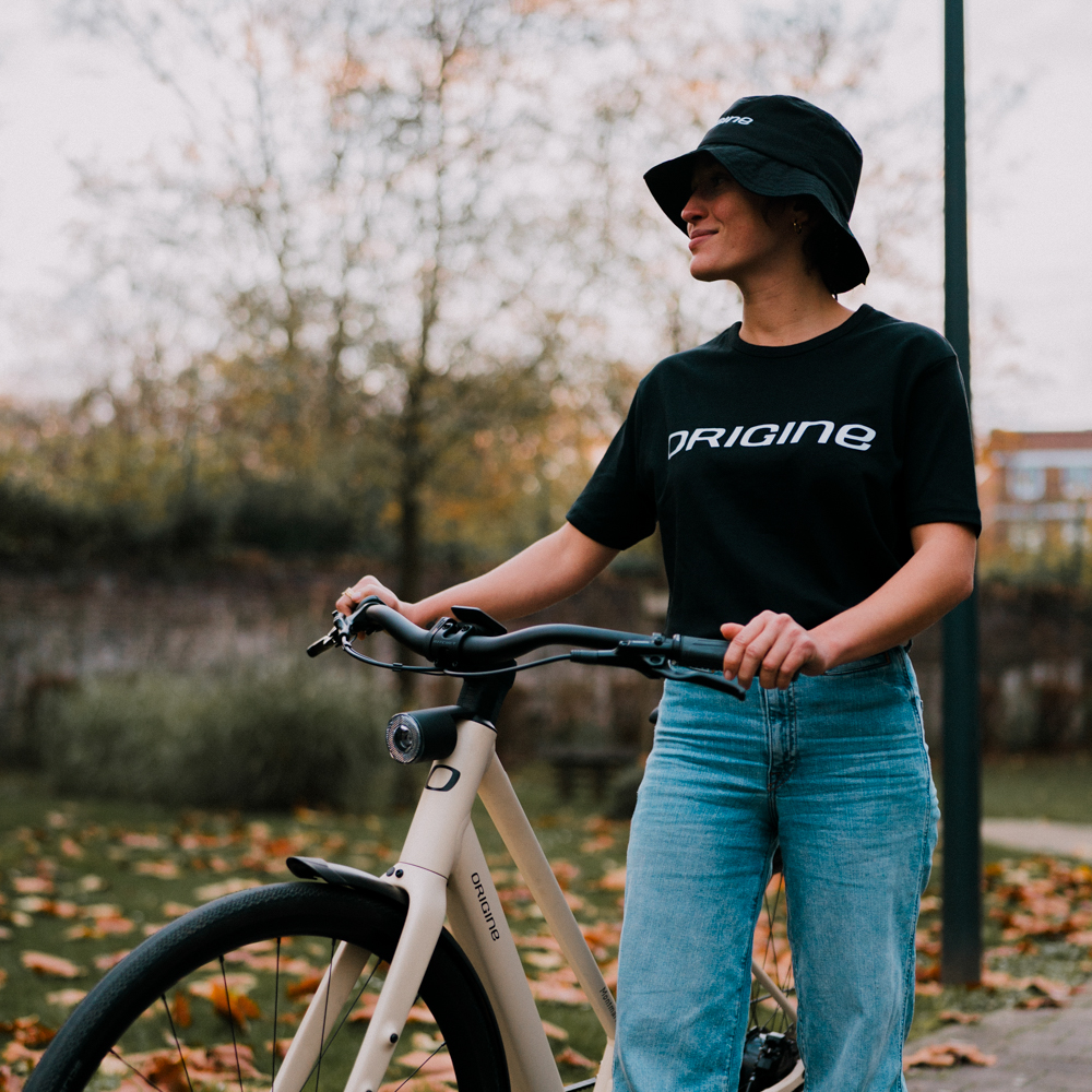 Heren t-shirt met geribde kraag