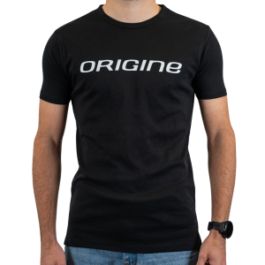 Heren t-shirt met geribde kraag